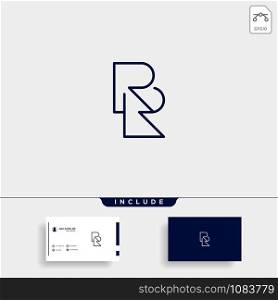 Letter RR R Logo Design Simple Vector Elegant. Letter RR R Logo Design Simple Vector