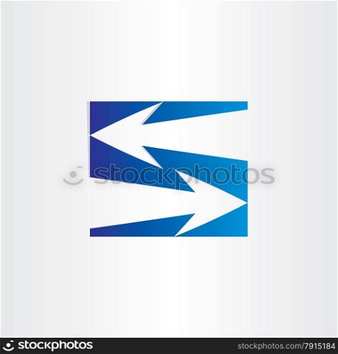letter s arrows symbol number 5 sign sompany place centre direction contact information