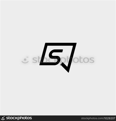 Letter S Chat Logo Template Vector Design Message Icon. Letter S Chat Logo Template Vector Design