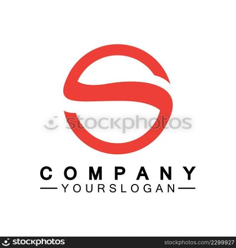 Letter S Circle Logo Vector Design Template