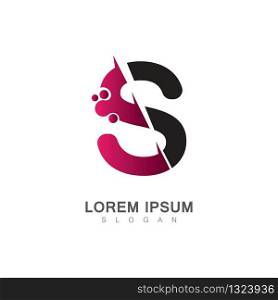 Letter S Icon With Creative design Modern. Vector Illustration