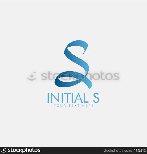 Letter s logo design template vector isolated