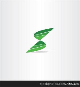 letter s logo green sign symbol vector icon alphabet