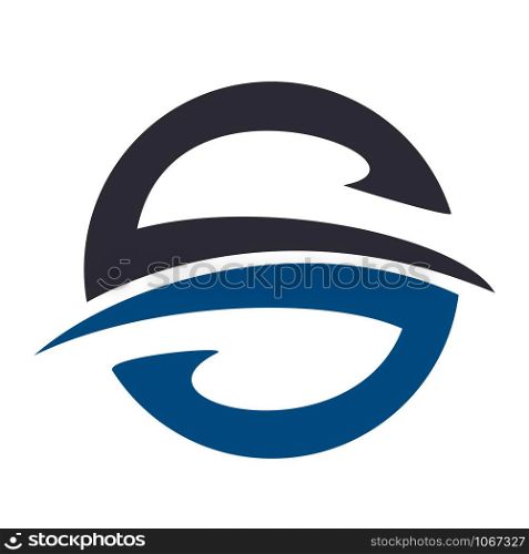 Letter S logo icon design template elements. Logo initial letter S.