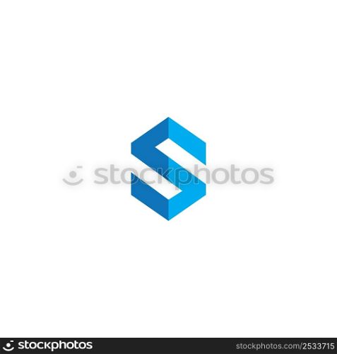 letter S . logo vector illustration abstract design.