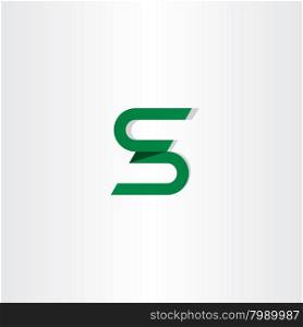 letter s logotype s icon logo green sign emblem