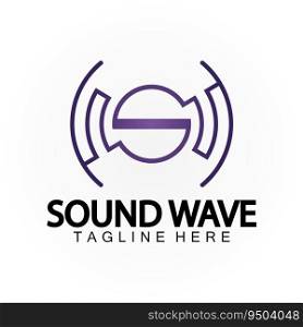 Letter S Sound Music Audio Voice Equalizer Volume Waveform Frequency Colorful Vector Logo Design