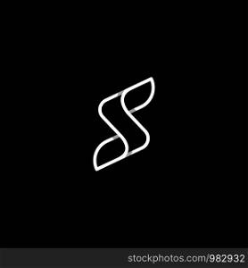 Letter S SS Logo Design Simple Vector Elegant. Letter S SS Logo Design Simple Vector