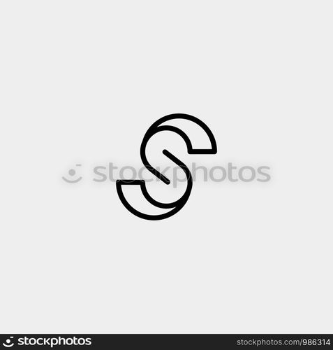 Letter S SS Logo Design Simple Vector Elegant. Letter S SS Logo Design Simple Vector