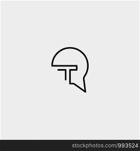 Letter T Chat Bubble Logo Template Vector Design Message Icon. Letter T Chat Bubble Logo Template Vector Design