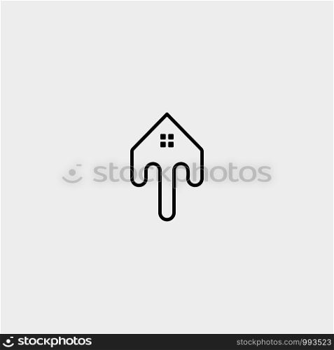 Letter T Home Logo Template Vector Design Real Estate. Letter T Home Logo Template Vector Design