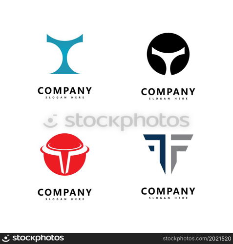 letter T logo and business icon design