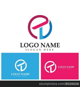 Letter T logo icon design element template