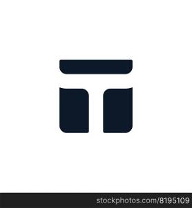 Letter T logo icon design template 