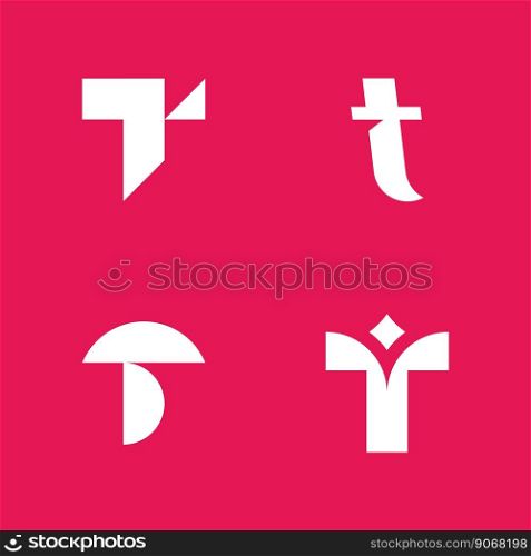 Letter T logo icon design template