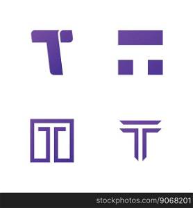 Letter T logo icon design template