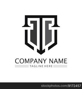 letter T logo image and font T design graphic  vector 