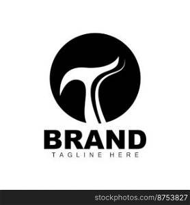 Letter T Logo, Letter Alphabet Design, Vector Logotype, Initial T Product Brand