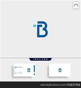 Letter TB BT T B Logo Design Simple Vector Elegant. Letter TB BT T B Logo Design Simple Vector