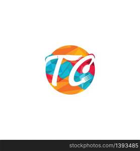 Letter TC Cooking and restaurant logo concept.