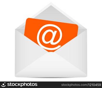 Letter to the e-mail symbol. Letter to the e-mail symbol?
