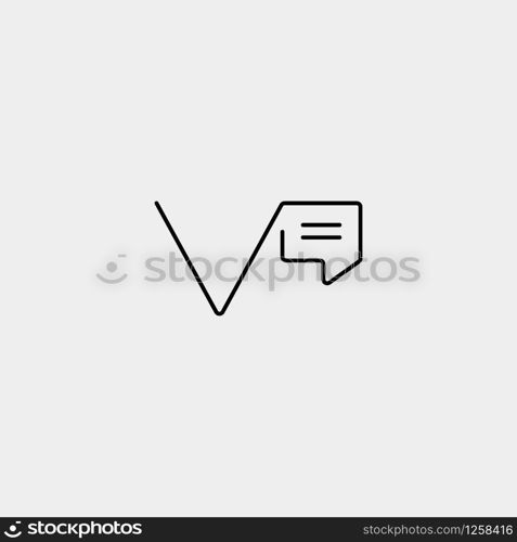 Letter V Chat Logo Design Template Vector illustration. Letter V Chat Logo Design Template Vector