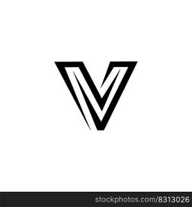 letter V icon logo vector design template