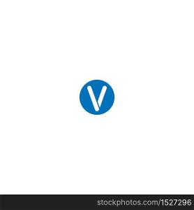 Letter V logo design concept illustration