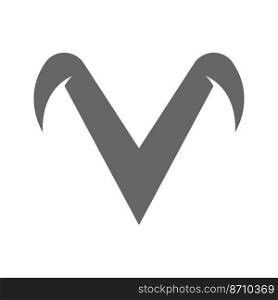 Letter V logo design illustration vector