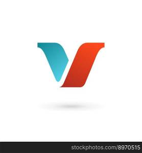 Letter v logo icon design template elements vector image