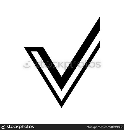 letter v logo vector illustration design