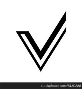 letter v logo vector illustration design