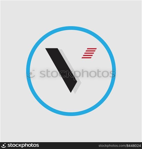 Letter V logo vector illustration design template