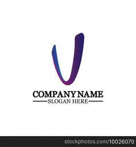 Letter V with Check Mark logo illustration design. Creative Minimal luxury emblem design. Universal elegant icon.Graphic Alphabet Symbol for Corporate Business Identity.