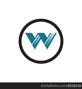 Letter W Business vector logo design template on white background