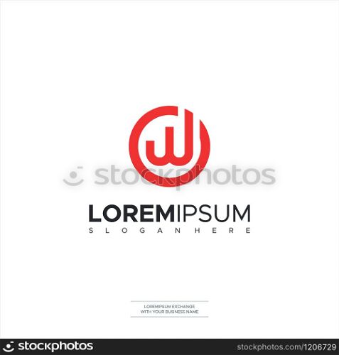 Letter W logo Design Icon Symbols W OW WO Template Element Design