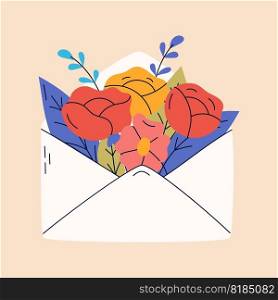 Letter with floral elements. Goof for card, poster, flyer. Letter with floral elements. Goof for card, poster, flyer.