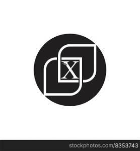 Letter x Business corporate abstract unity vector logo design template
