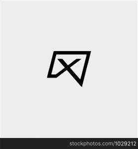 Letter X Chat Logo Template Vector Design Message Icon. Letter X Chat Logo Template Vector Design