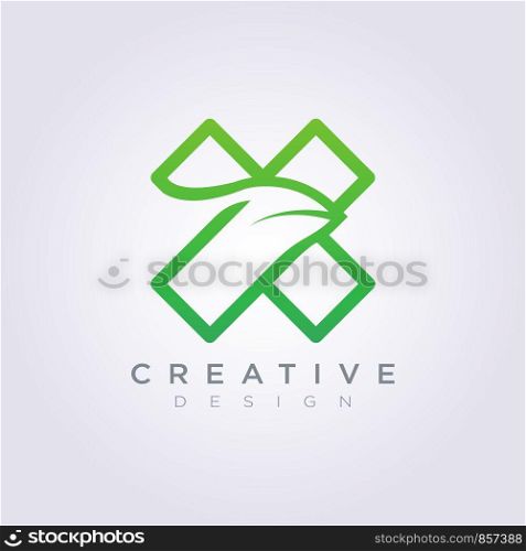 Letter X Decorative Template Design Company Logo Vector Symbol Icon.