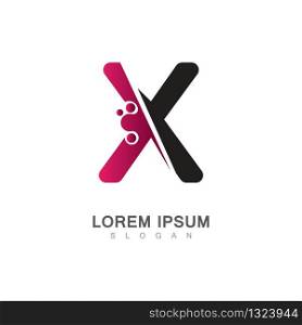 Letter X Icon With Creative design Modern. Vector Illustration
