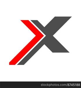 Letter X logo design illustration