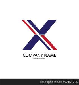 letter x logo vector