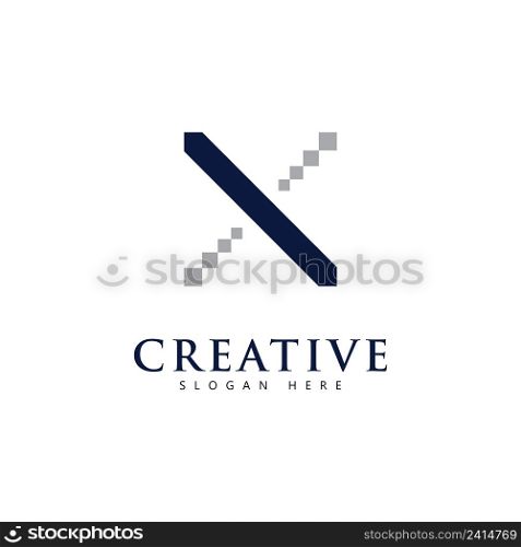 Letter X logo vector design template, Business logo symbol