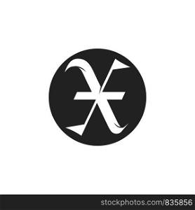 letter X logo vector template