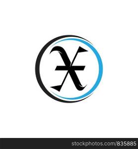 letter X logo vector template
