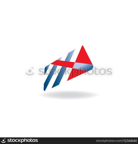 Letter X mail logo design. Color mail logo design. Mail company logo concept.