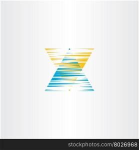 letter x scratch logo icon vector symbol brand