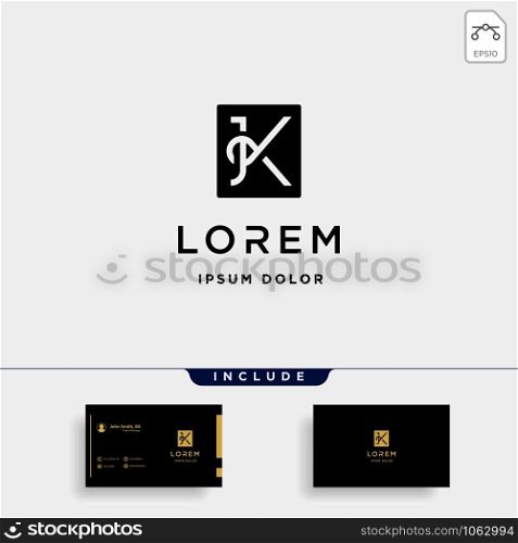 Letter X XK K KX Monogram Logo Design Minimal Icon With Black Color. Letter M MW WM Monogram Logo Design Minimal Icon