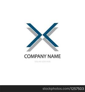 letter xx logo vector design